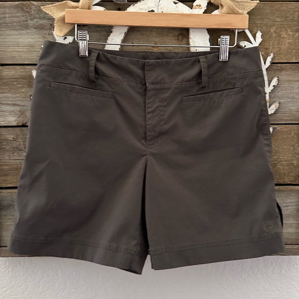Athleta‎ brown athletic casual shirts ladies size 12 Style 757681
